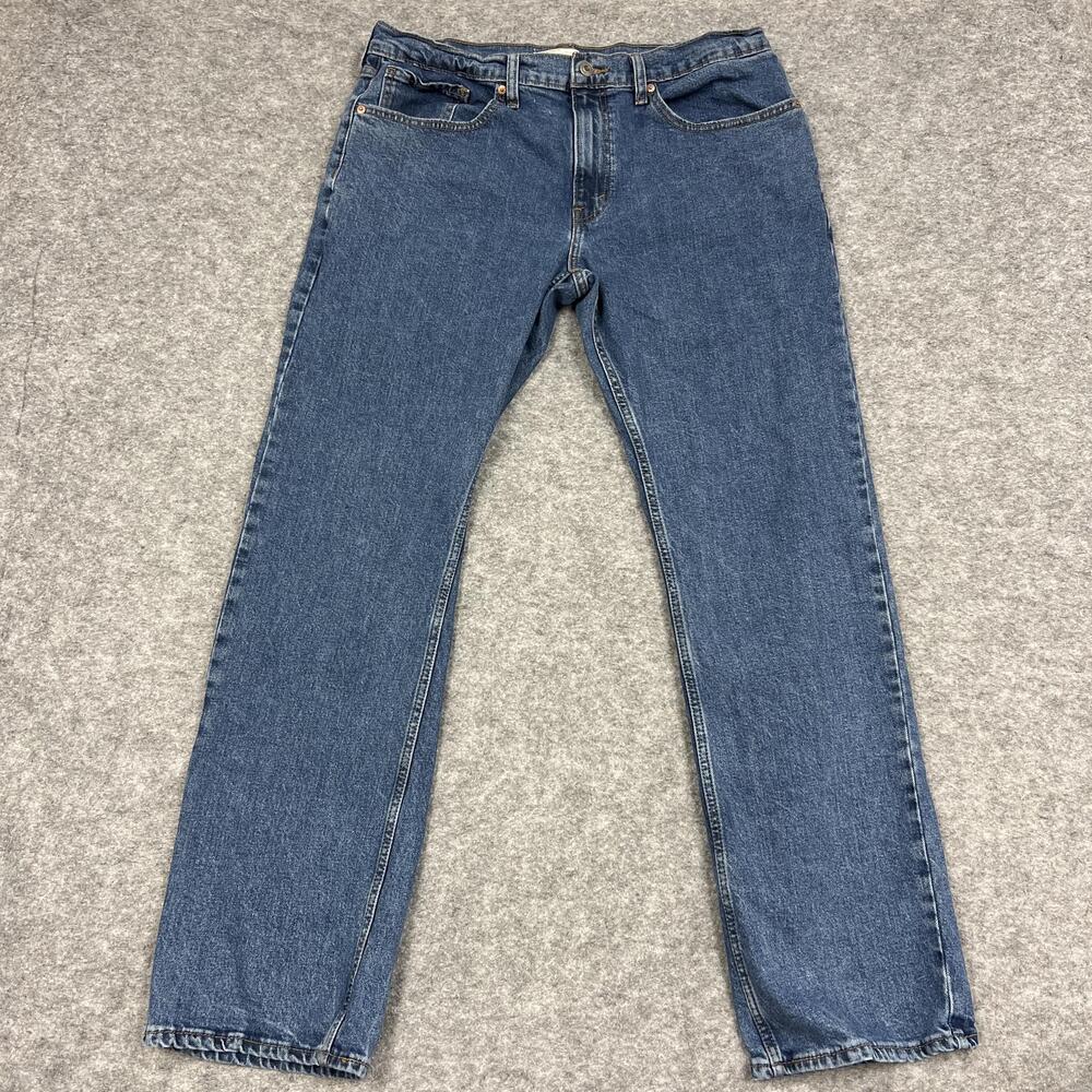 Levi Strauss Signature Gold Jeans Mens 36x34 Relaxed Straight Denim Western Work